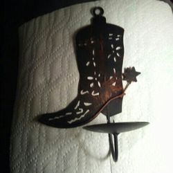 Boot Candle Holder 
