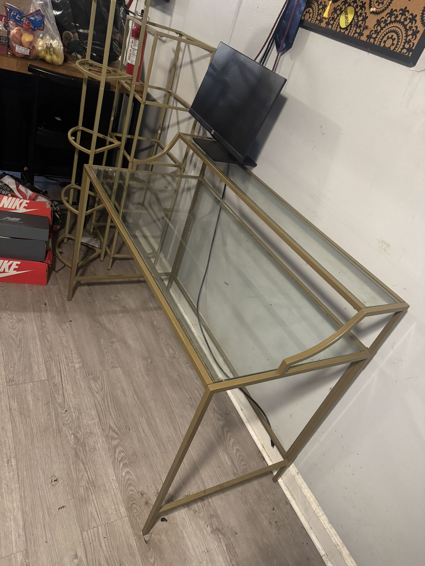 Glass desk