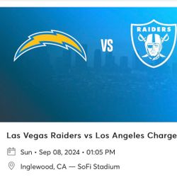 Raiders at Chargers Game Tickets 