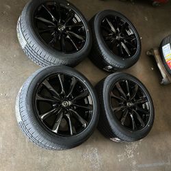 17” Rim&tires Mazda Gloss Black,, Firm Price,,,,