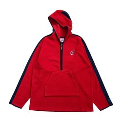 STARTER CLEVELAND INDIANS FLEECE HOODIE XL SWEATSHIRT PULLOVER GUARDIANS VINTAGE