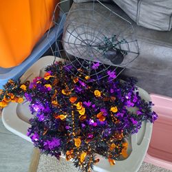 Halloween Garland And Web Lot 
