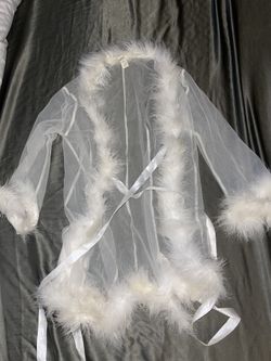 White Feather Robe From Windsor