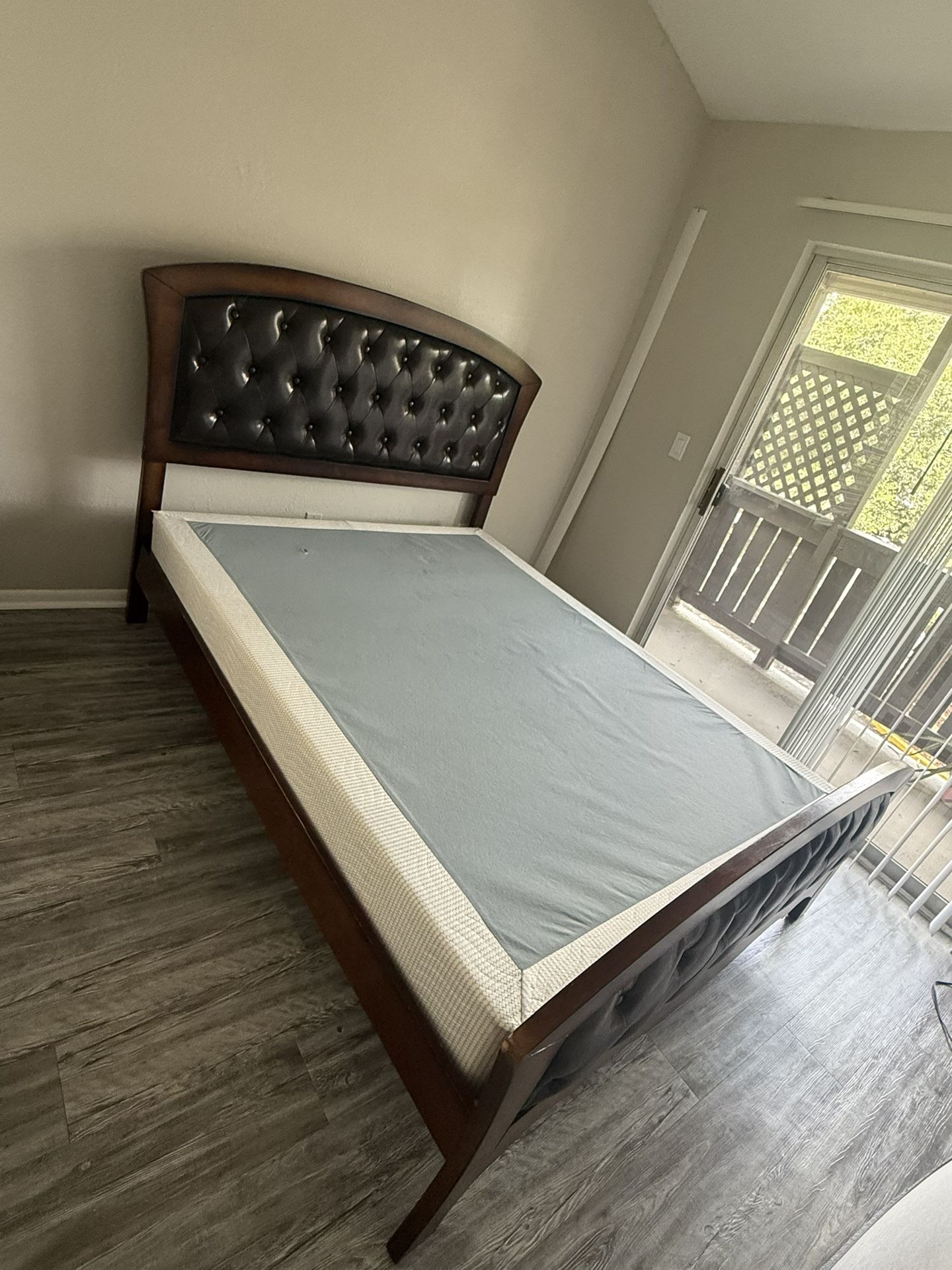 Queen Bed Full Frame With Bed Raiser(moving Out Everything Has To Go)