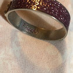 Coach Signature C Pink Bangle Bracelet