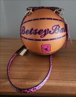 Leopard Betsey Ball Crossbody Bag