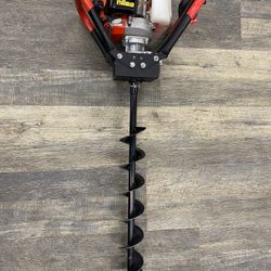 XtremepowerUS 55cc Gas Powered Post Hole Digger - 2.6HP 2-Stroke EPA Motor, 3/4" Shaft