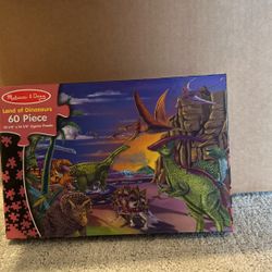 Melissa and Doug Land Of Dinosaurs  Puzzle - 60 Pieces
