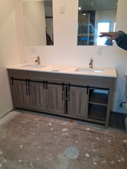 Sink & shower glass