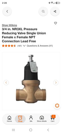 Wilkins NR3XL 3/4 in. Pressure Reducing Valve