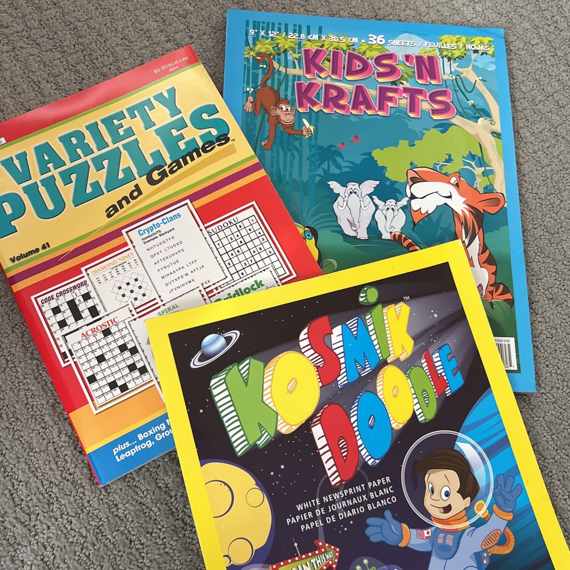 Puzzle, Crafts, Doodle Books Children 