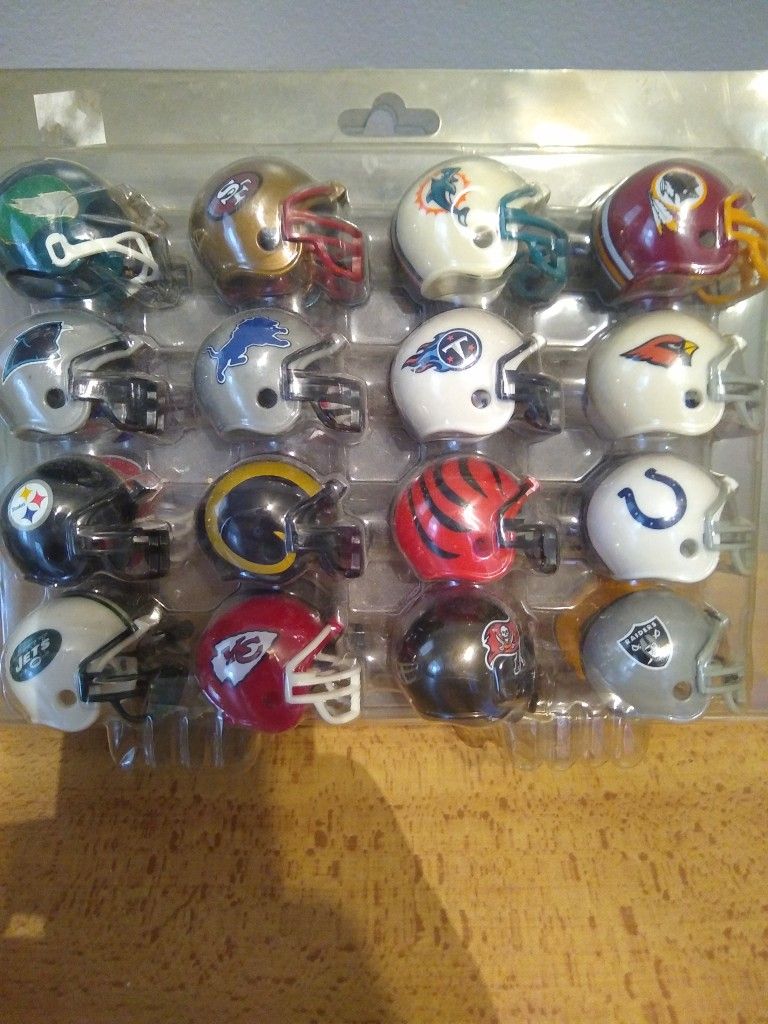 Vintage NFL Toy Football Helmets