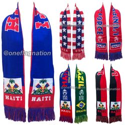 Haitian Flag scarf 