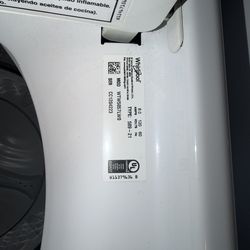 Whirlpool washer and dryer