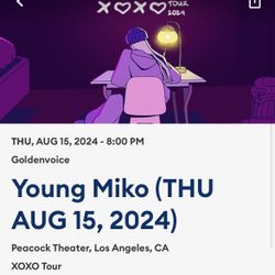Young Miko Peacock Theater (2 Tickets)