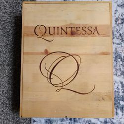 Wooden Quintessa Wine Box empty