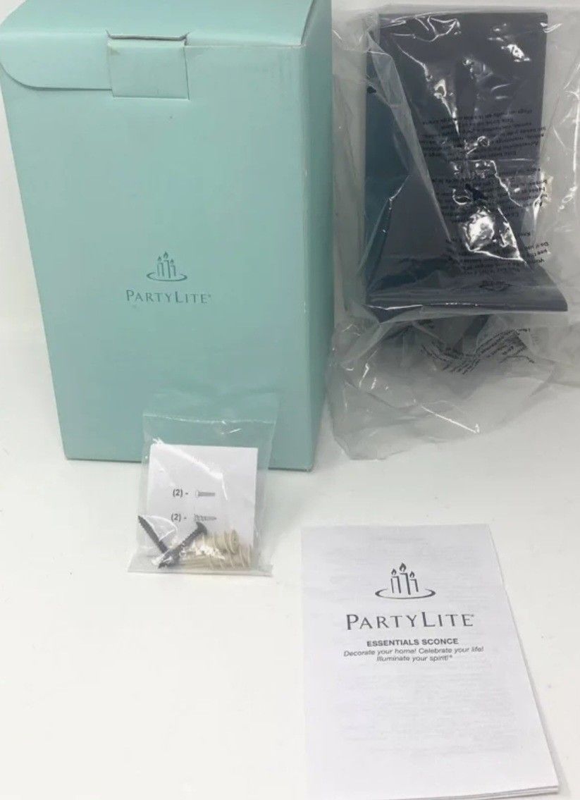 PartyLite Black Sconce