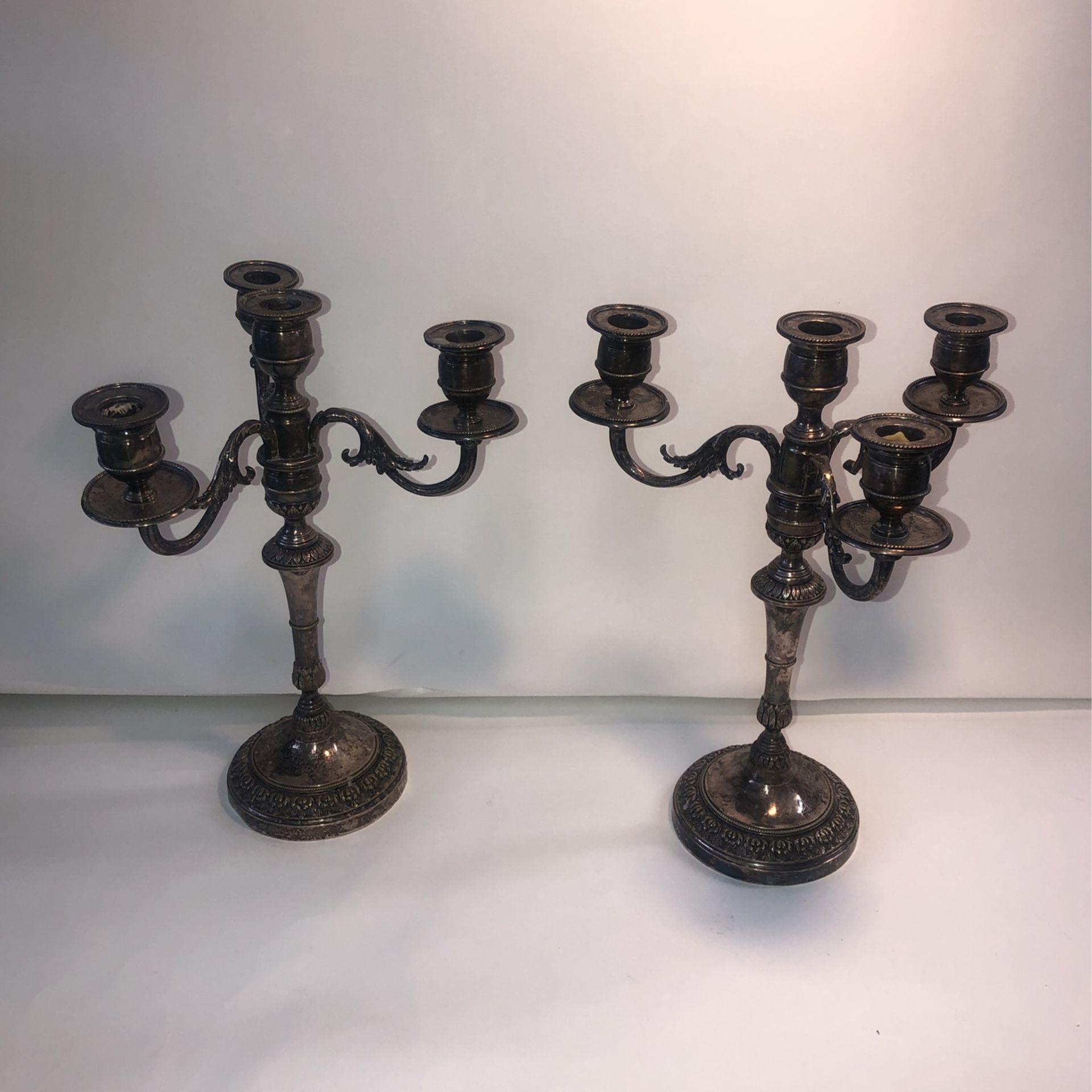 Silver Plated Candelabras - 2 