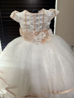 Vestido de bautizo o presentación Talla 2 Y 4 años