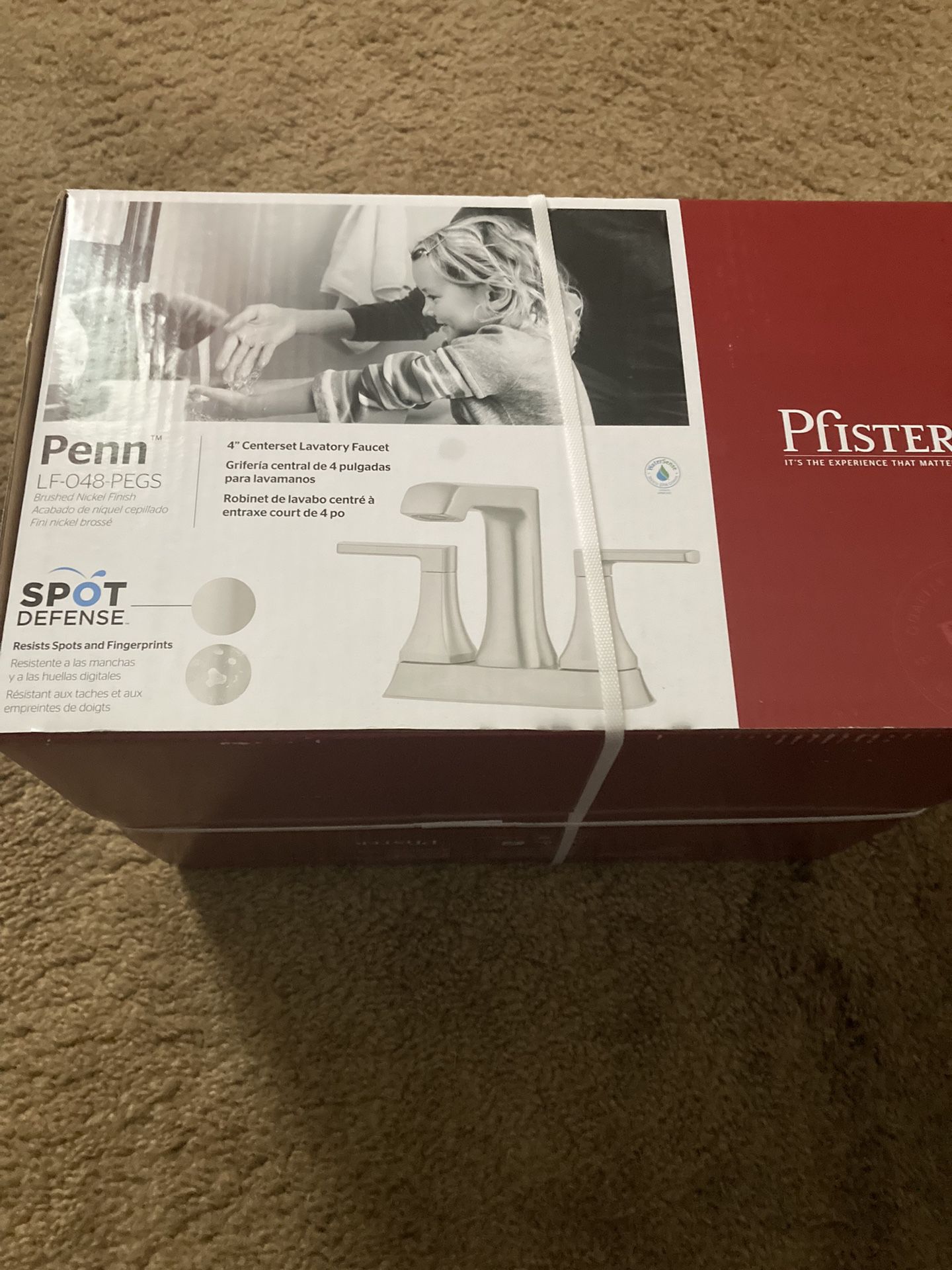 Pfister Bathroom faucet. New. Brushed nickel. 