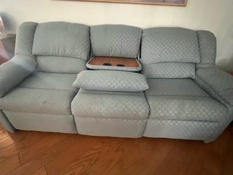 Sofa, 7ft , Blue