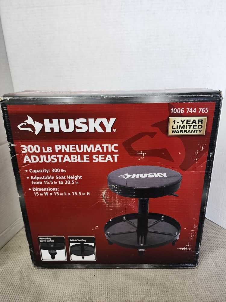 Husky 300 Lbs. Pneumatic Adjustable Seat Brand New (Price Is Firm)
