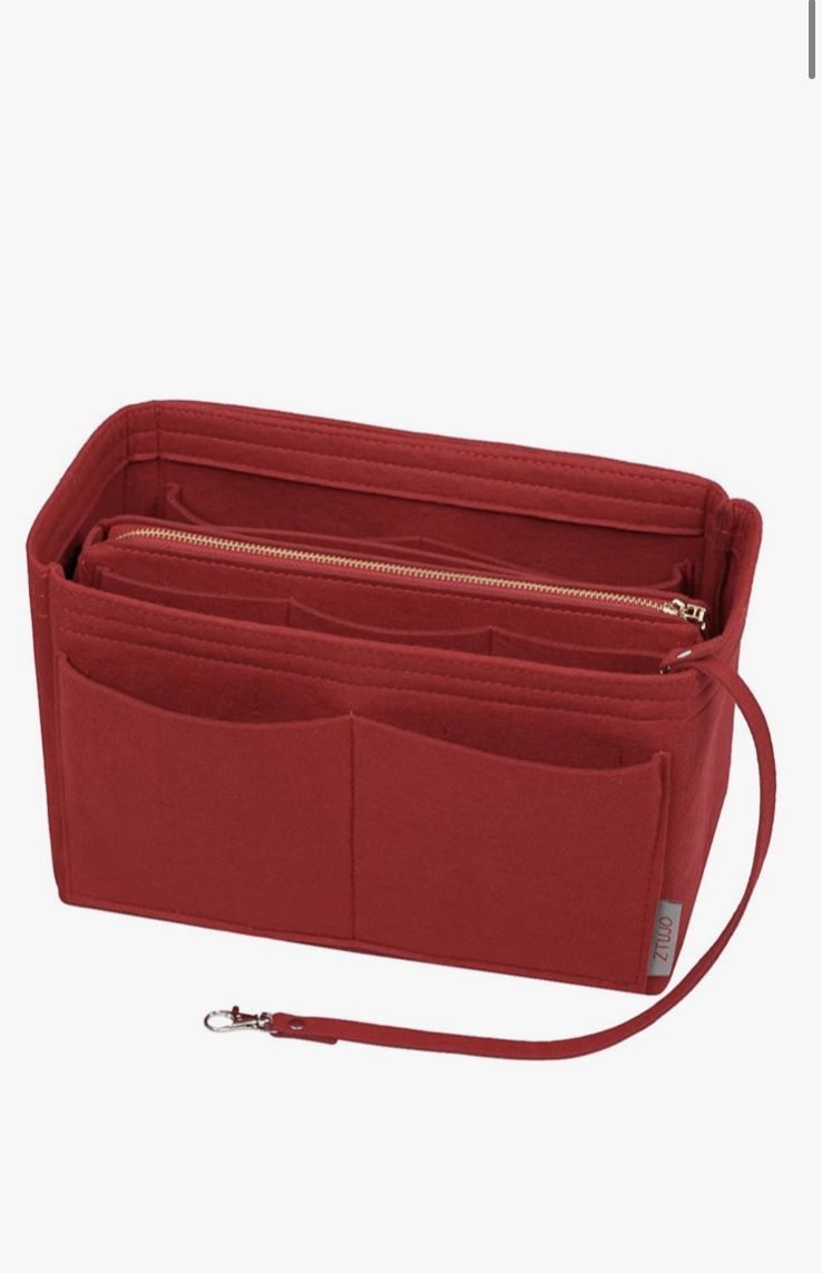 Purse/Felt Bag Organizer, Handbag/Tote Shaper (red)