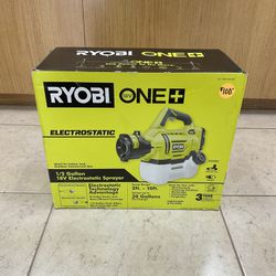 RYOBI ONE+ 18V CORDLESS ELECTROSTATIC 0.5GAL SPRAYER W/ 2.0AH BATTERY AND CHARGER P2890 BRAND NEW