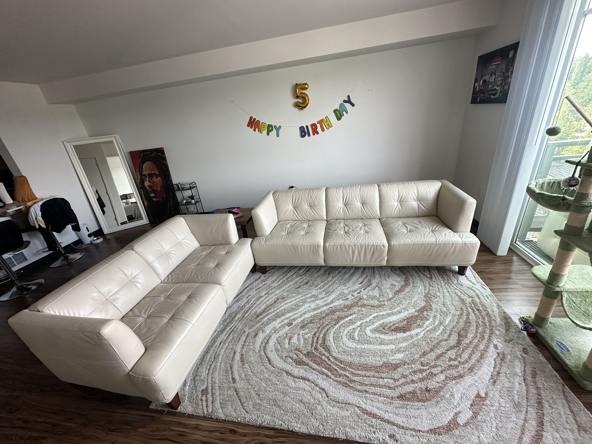 Chateau D'ax Leather Sofa