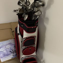 Women’s Mostly Left handed Golf Clubs Bag Included 
