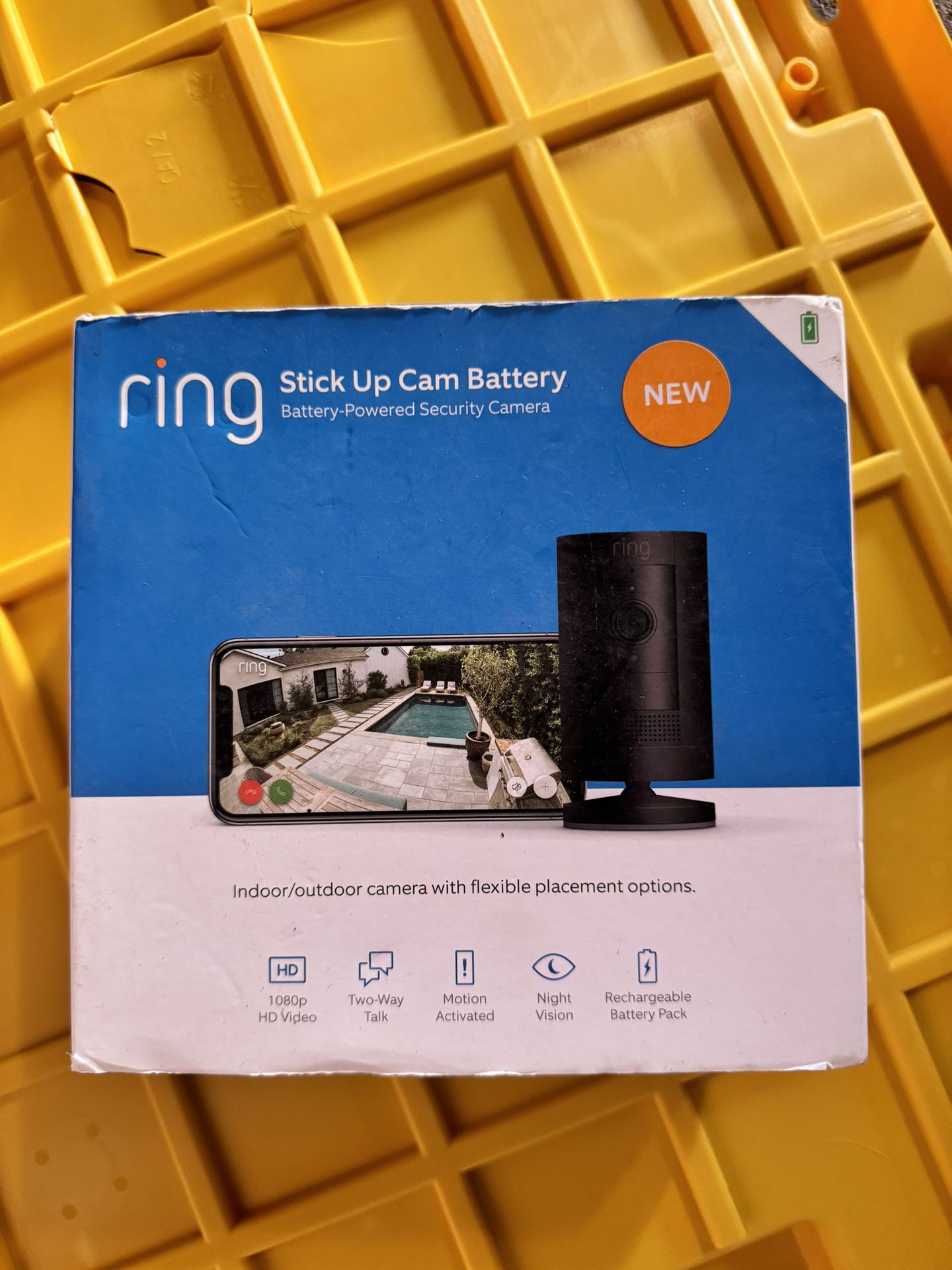 Ring Wireless Black  stick up Security Video Camera New