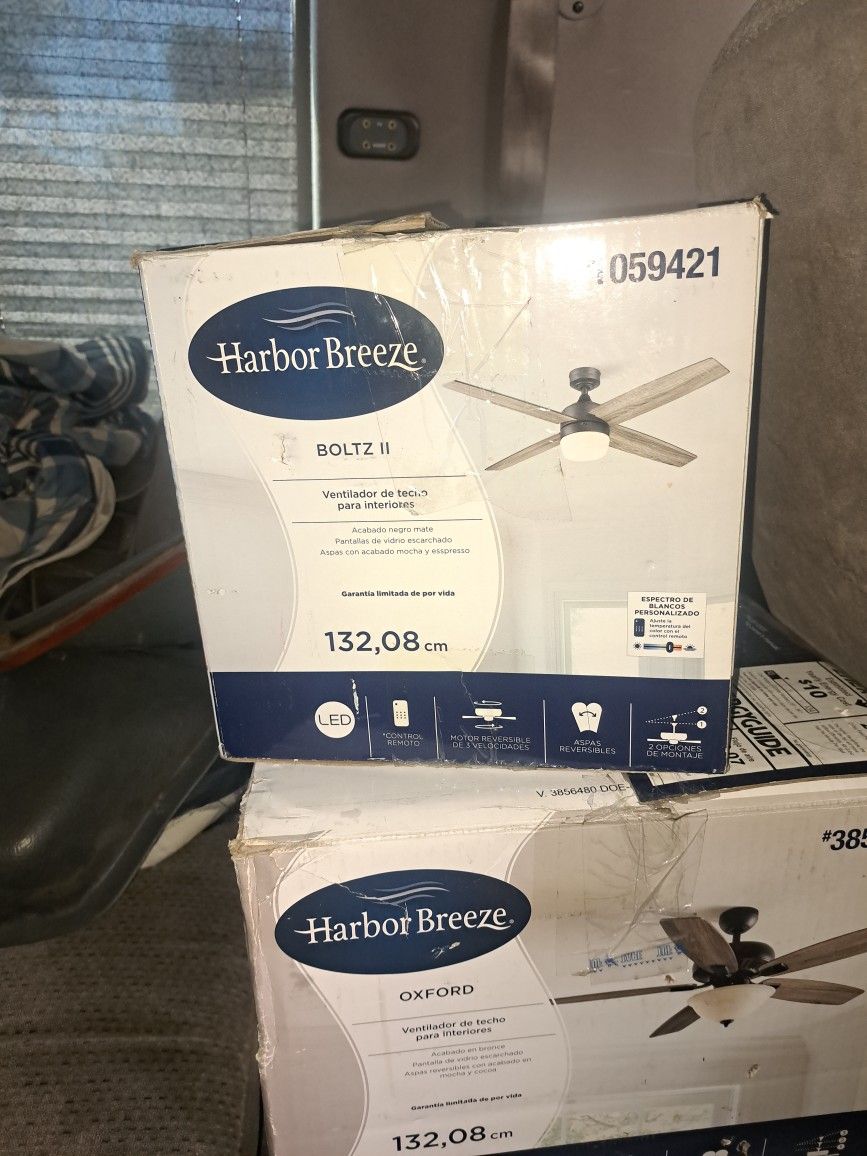 Harbor Breeze Ceiling Fans 3 Different Fans Oxford, Boltz2, And Oakham
