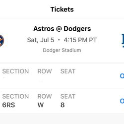 Dodgers vs Astros 
