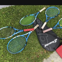 5 Babolat Pure Drive Tennis Racquets/ Rackets 