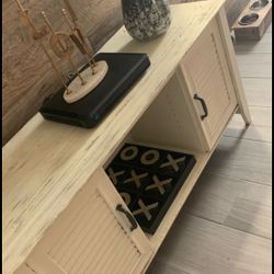 Wood TV Console Media Entertainment Table