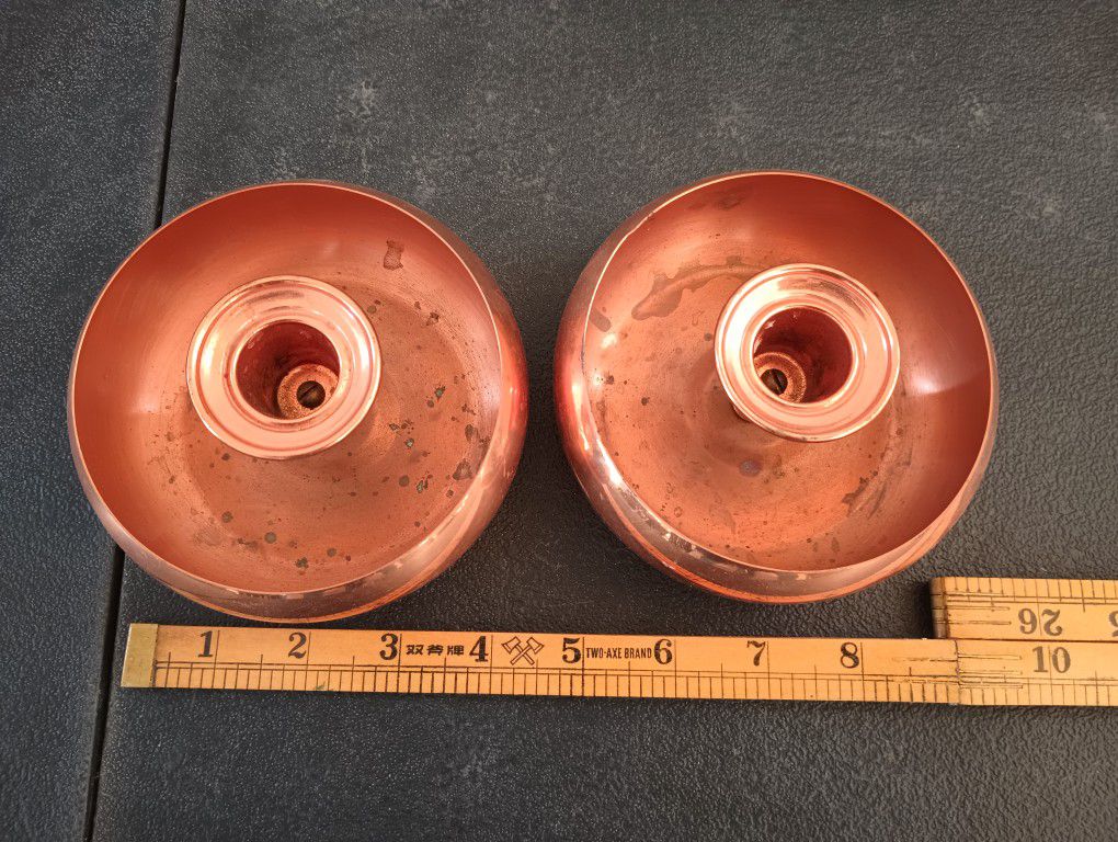 Copper Candle Holders By Coppercraft