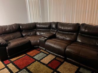 Sectional Genuine Italian Leather
