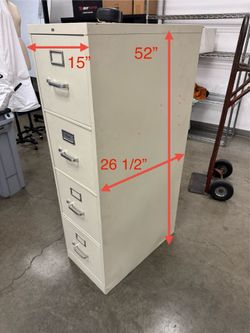 HON 4 Drawer Vertical Filing Cabinet