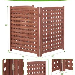 AC Cover For Outside Wood 