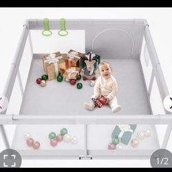 Fodoss Baby Playpen, Playpen For Babies & Toddlers, 47x47 Small Baby Play Pen,Toddler Playpen For Apartment,Play Yard For Baby,Baby Activity Play Fenc
