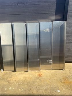 Stainless steel panels set of 5