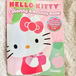 New Sanrio Hello Kitty Coloring Book With Paper Doll