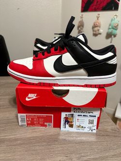 Size 8.5 - Nike Dunk Low EMB x NBA 75th Anniversary Chicago Bulls Red