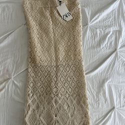 long knit skirt . size small