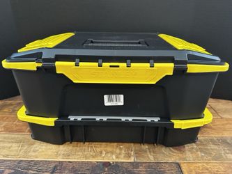 Stanley Click N Connect 2 Piece Stackable Tool Box Organizer Storage Case
