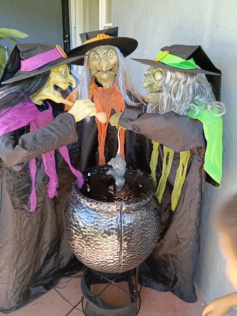 Halloween Decoration Three Spooky Witches πππ
