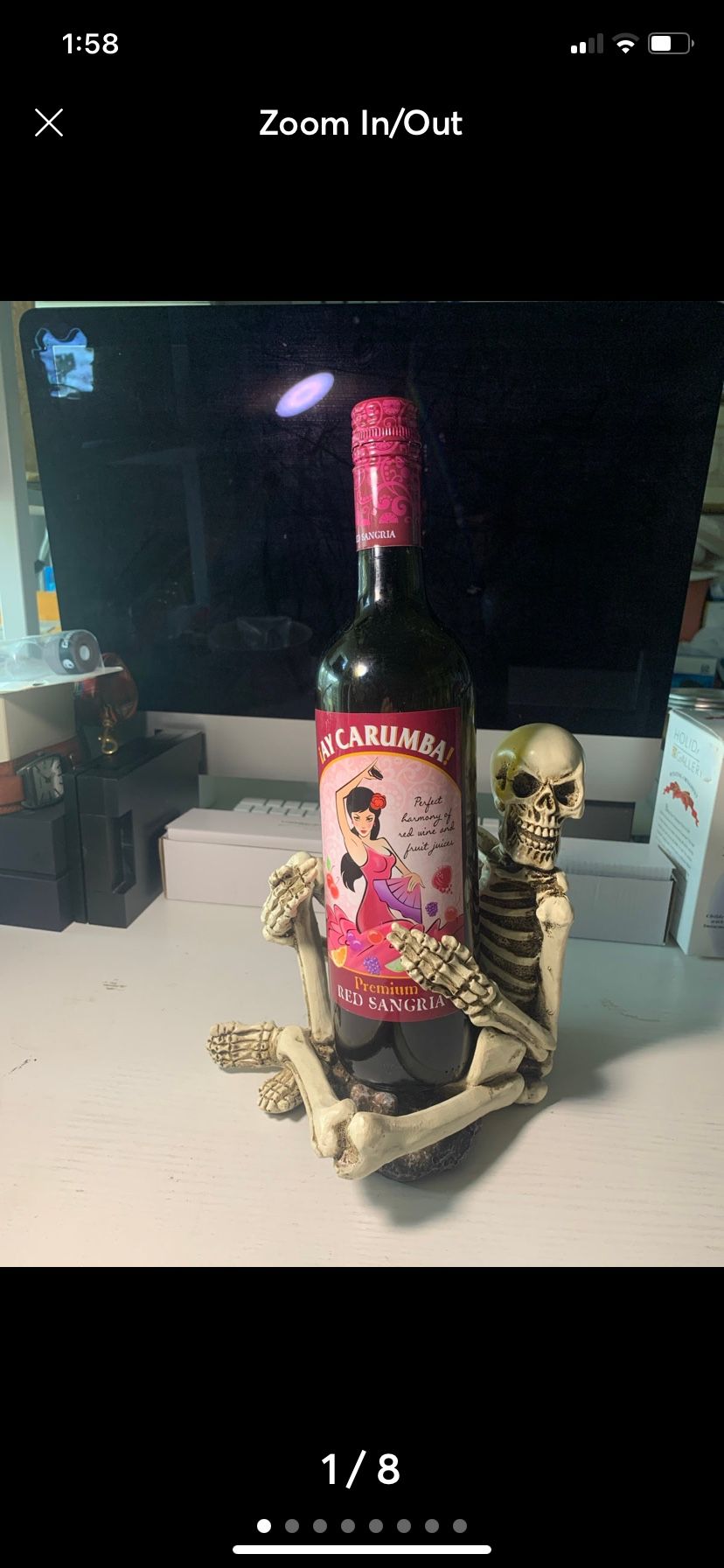 Skeleton Wine Bottle Rack