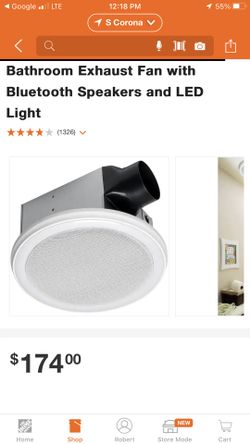 Bluetooth Bath Fan & Speaker In One 
