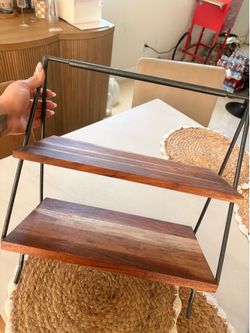 Kitchen wooden rack display