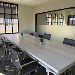 Conference Table w/7 Chairs 